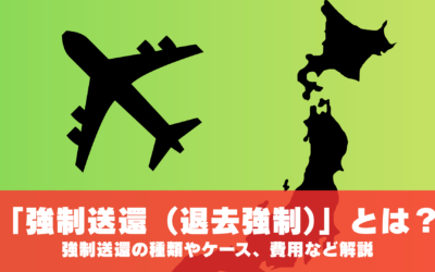 「強制送還(退去強制)」とは? 強制送還の種類やケース、強制送還にかかる費用など徹底解説